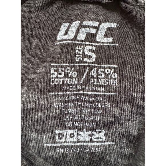 UFC 276 T Shirt Mens Gray Short Sleeve Graphic Logo Crewneck Las Vegas Small - Picture 3 of 5